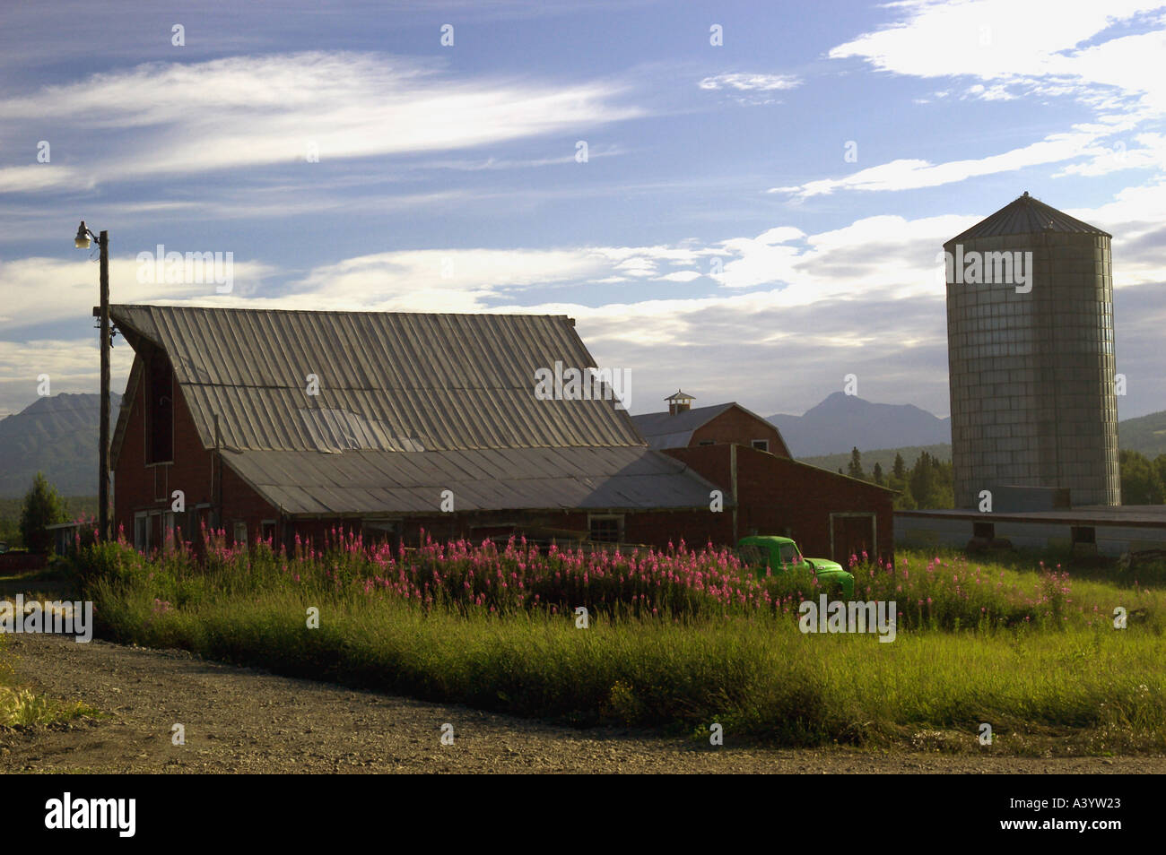 farmland Alaska Stock Photo, Royalty Free Image 3554594 Alamy