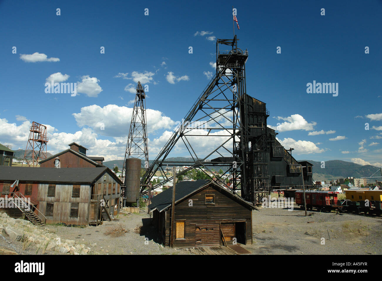 AJD56996, Butte, MT, Montana, Montana's Copperway, Anselmo Mine Yard
