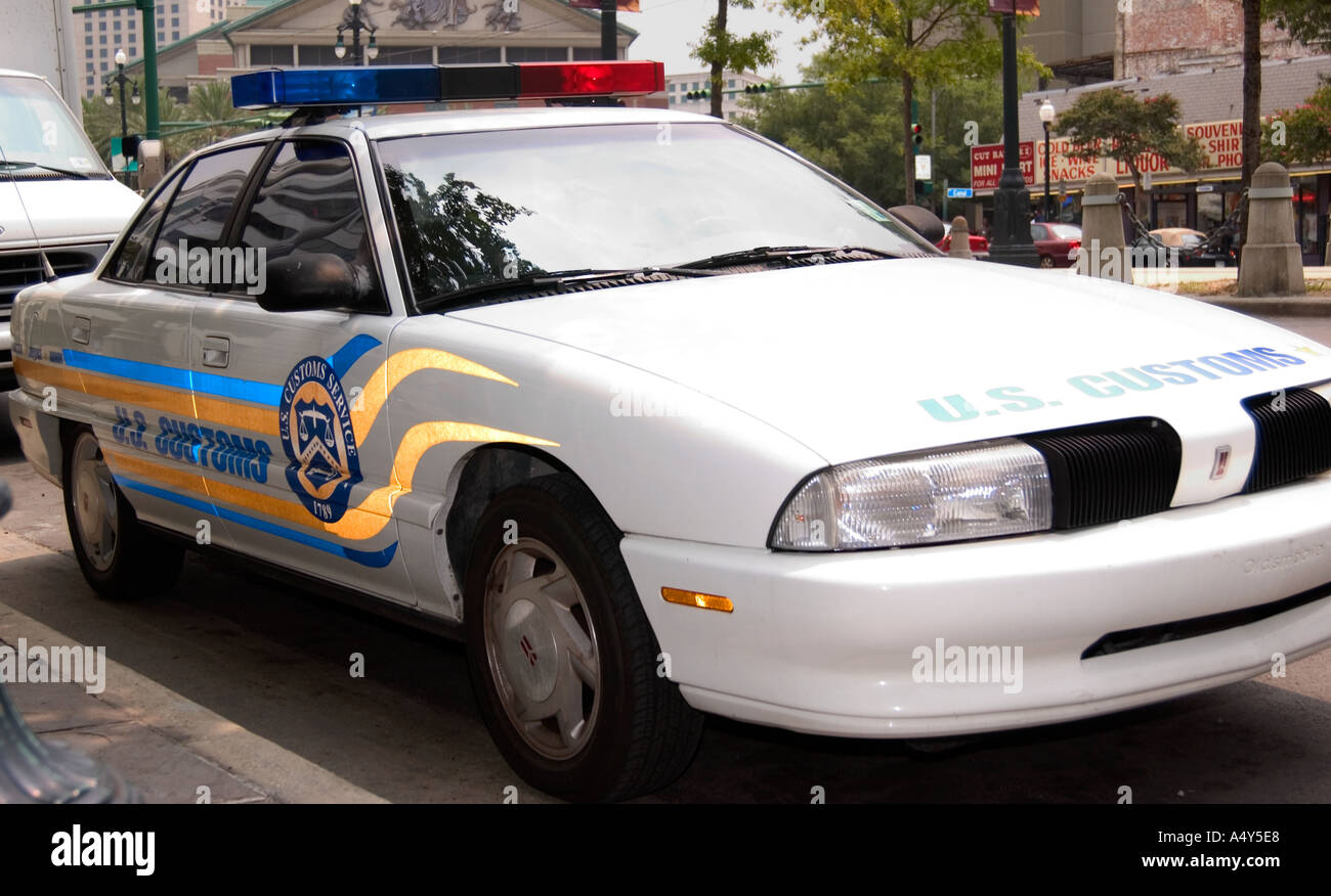 US Customs vehicle parked on street Stock Photo, Royalty Free Image