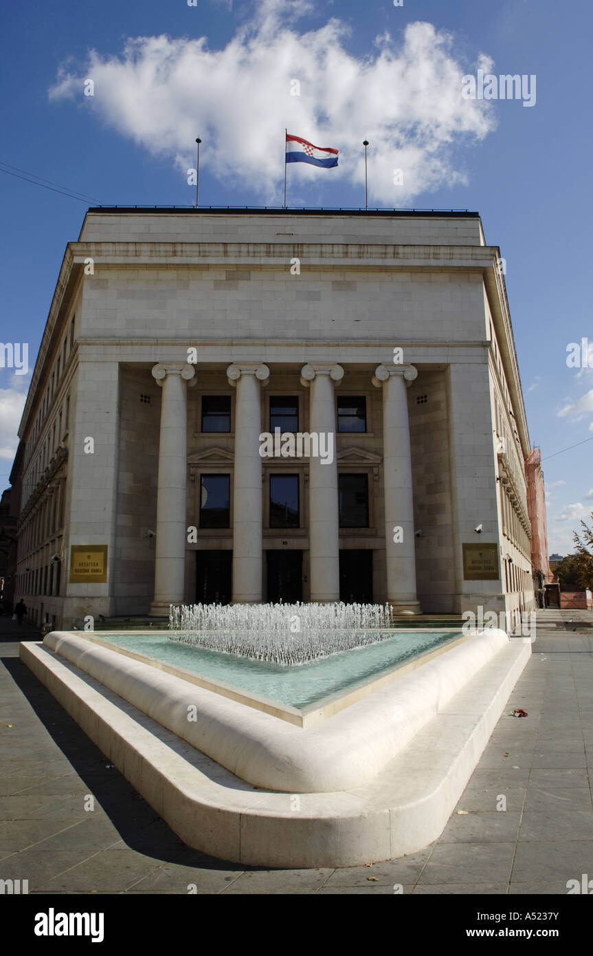 Zagreb Hrvatska Narodna Banka Croatian National Bank Stock Photo zagreb-hrvatska-narodna-banka-croatian-national-bank-stock-photo