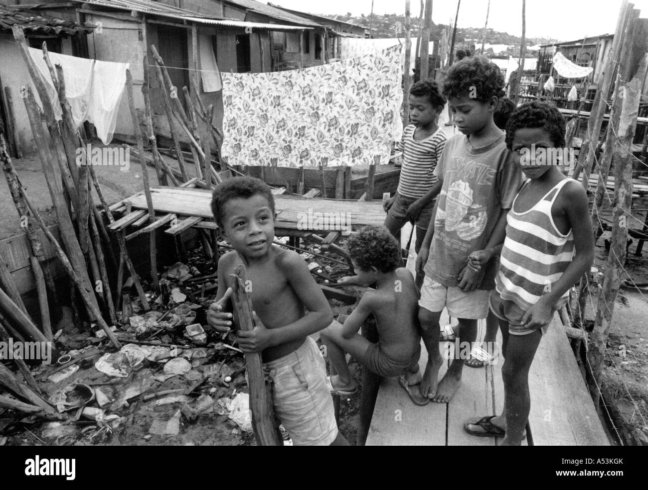 painet-ha1275-062-black-and-white-poverty-slum-dwellers-salvador-brazil-A53KGK.jpg