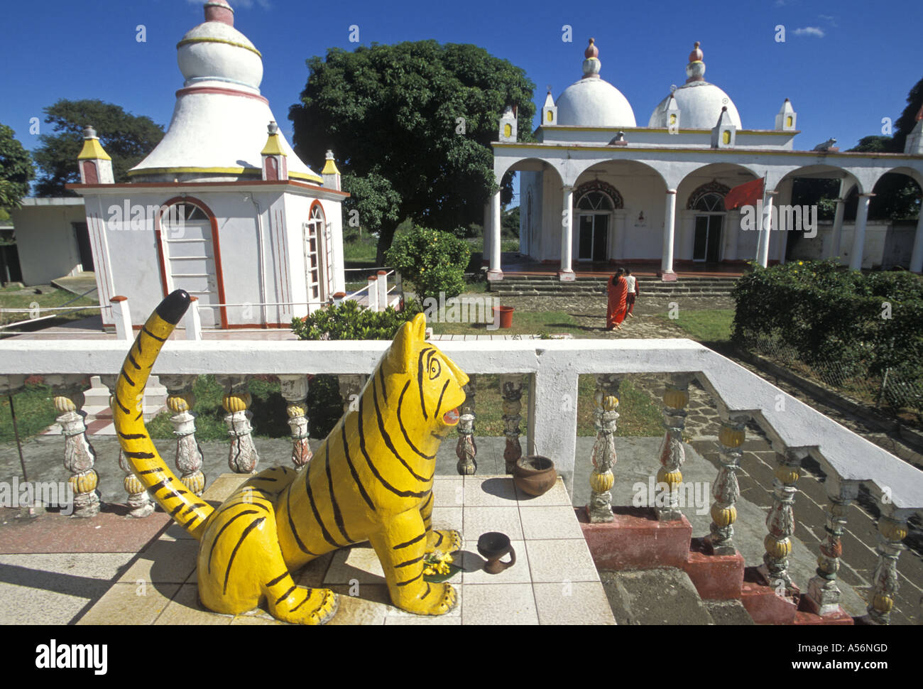 Temple hindu in Triolet, Mauritius Stock Photo, Royalty Free Image