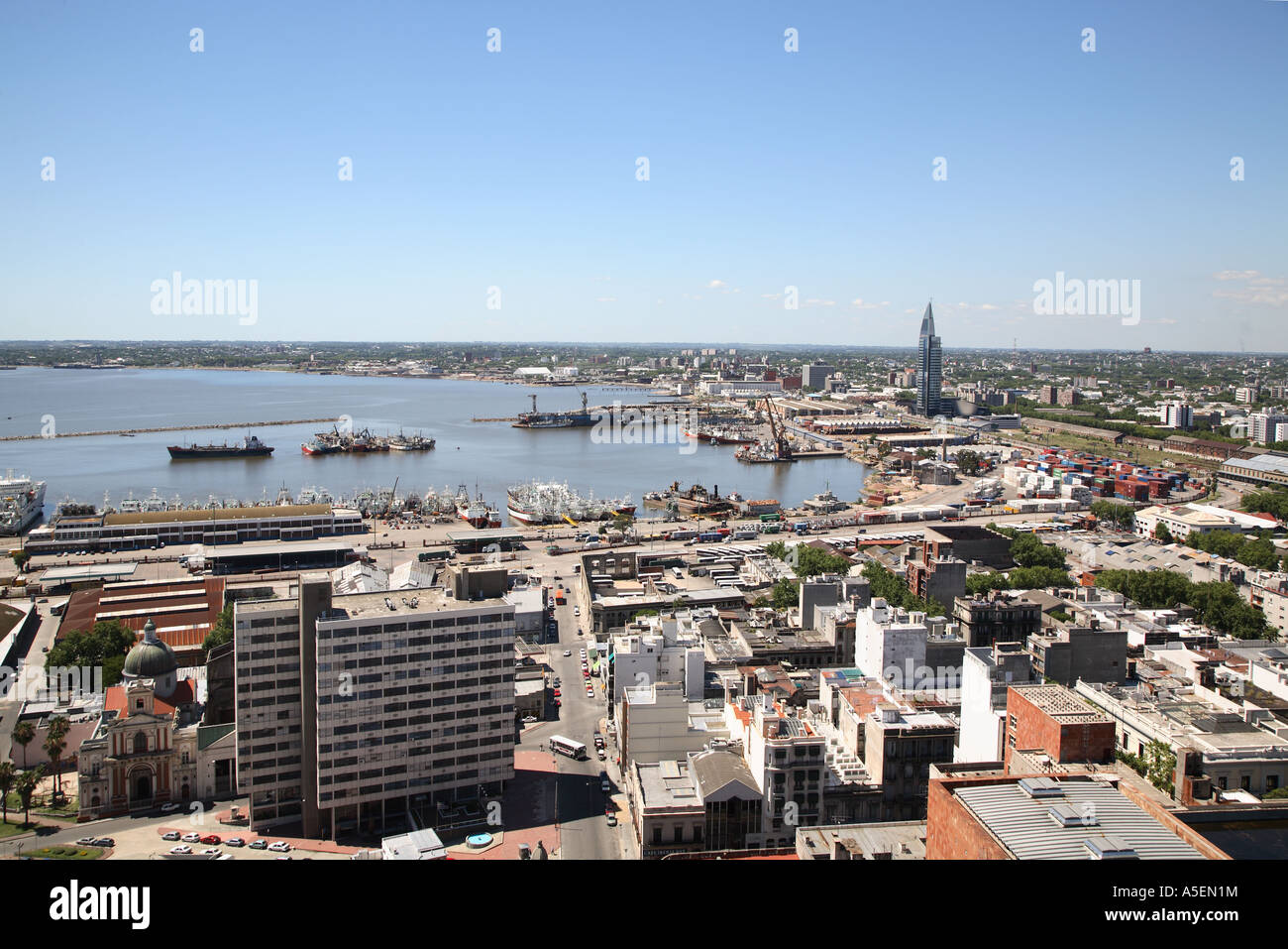 Uruguay Montevideo Hafen Harbor Harbour Stock Photo, Royalty Free Image