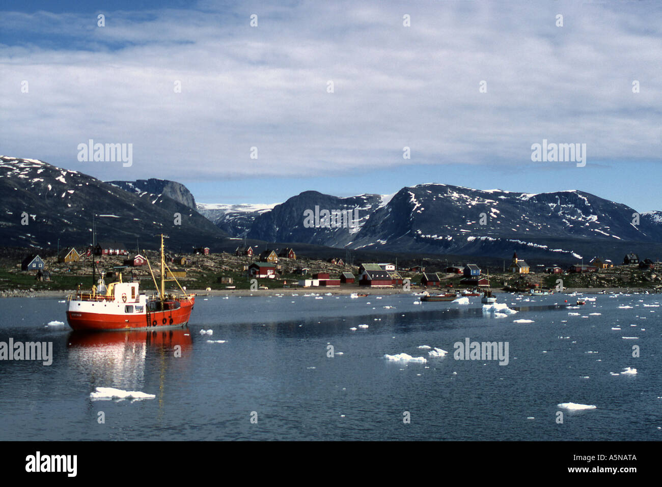Saqqaq Harbour, Greenland Stock Photo, Royalty Free Image: 6487305 - Alamy