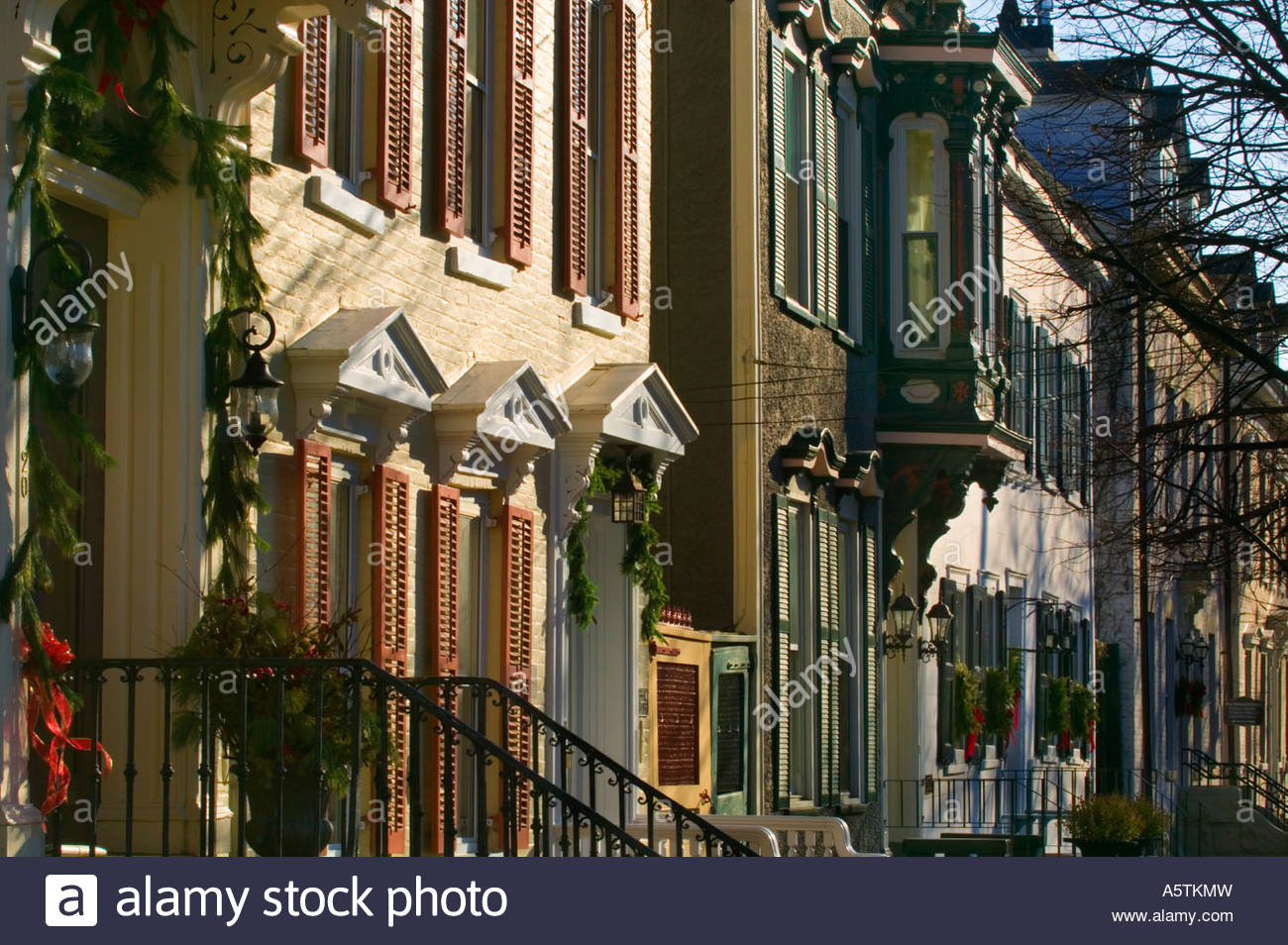 Charming historic architectural facades Stockade District Schenectady Charming historic architectural facades Stockade District Schenectady