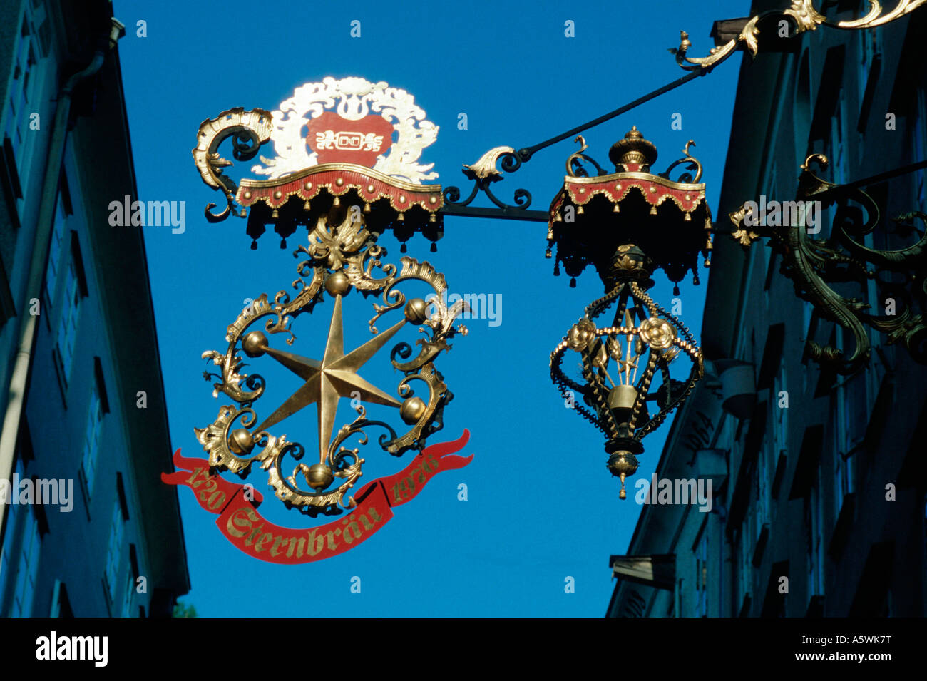 Sign of restaurant / Salzburg Stock Photo, Royalty Free Image: 11393291