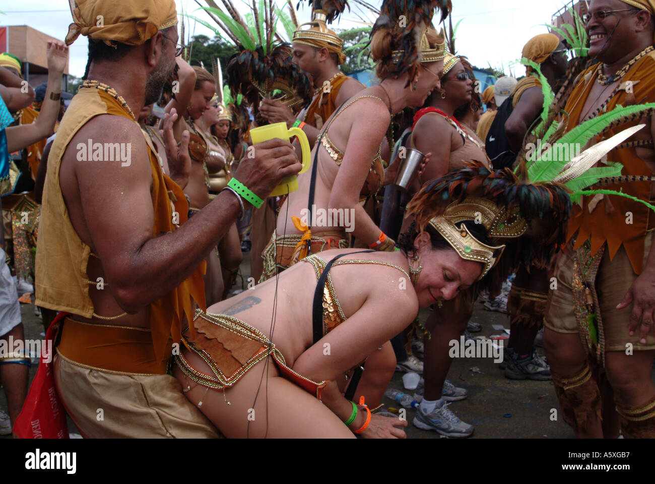 People Dancing At A Carnival In Trinidad West Indies People Dancing At A Carnival In Trinidad West Indies