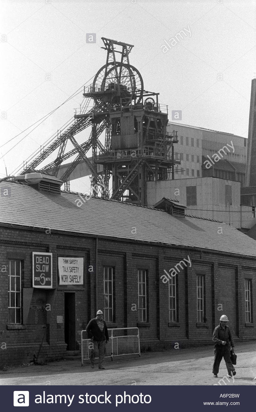 Coal miners mining story. South Kirkby Colliery, Yorkshire, England