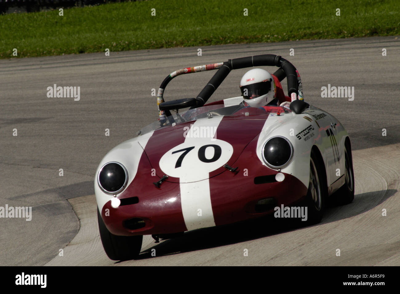 Vic Skirmants Races His 1961 Porsche 356 Roadster At The Svra Sprint Stock Photo ...