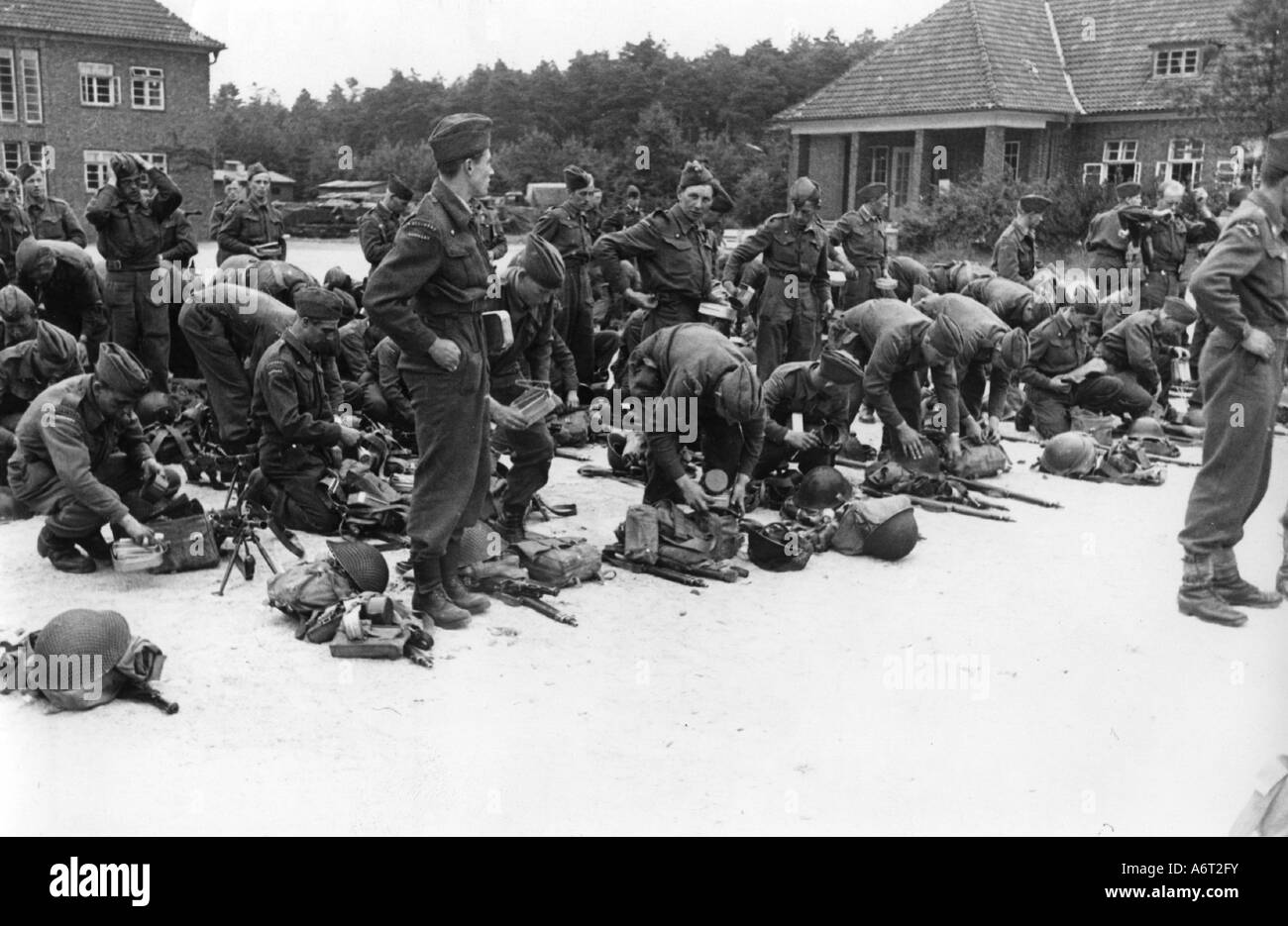 events, post war era, occupation, British zone of occupation, arrival ...