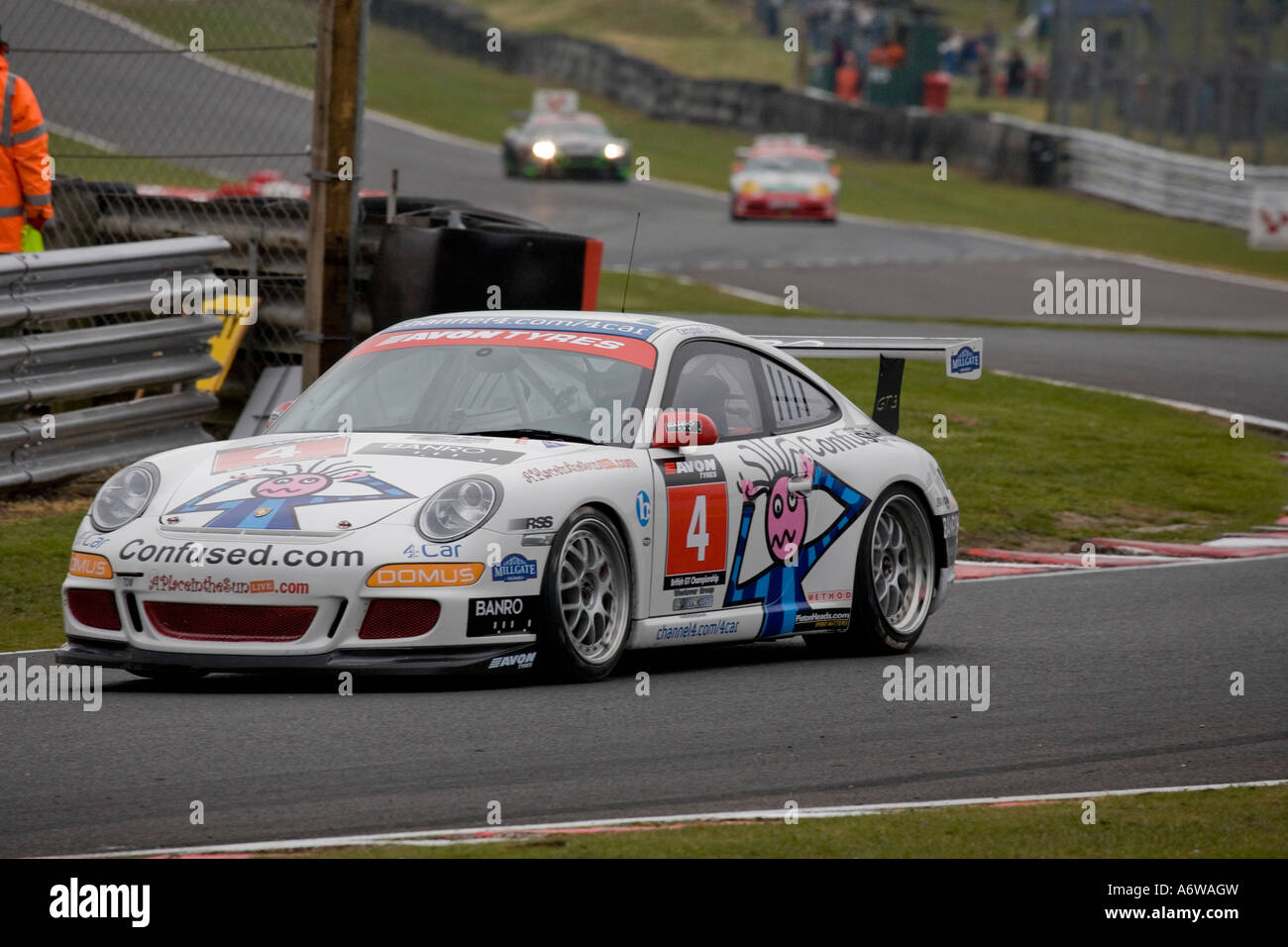 Porsche 997 GT3 At Oulton Park GT Racing During May 2007 Stock Photo