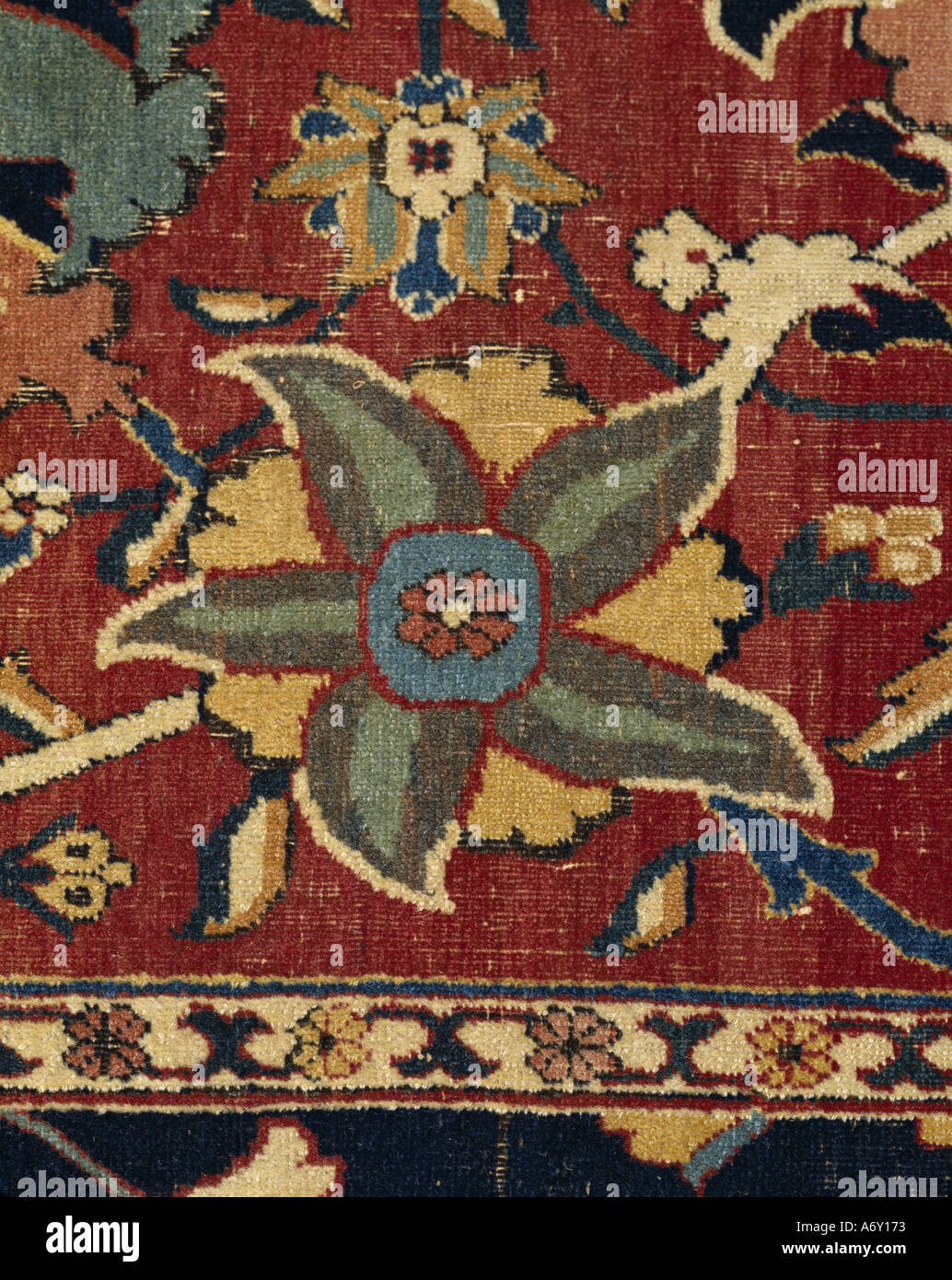 Persian carpet Persia 17th century Stock Photo, Royalty Free Persian carpet Persia 17th century Stock Photo, Royalty Free