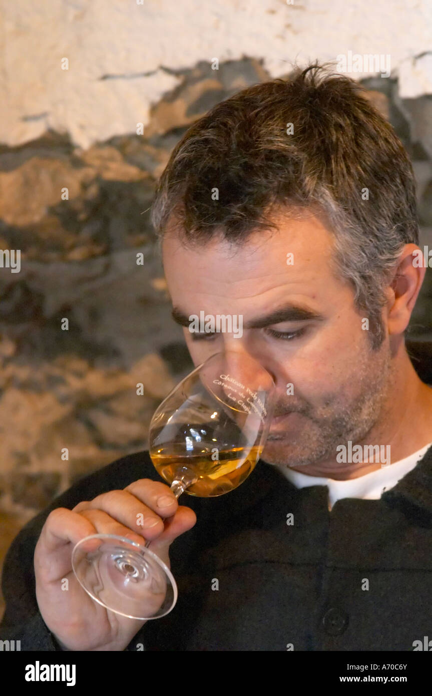 Christophe Bousquet Chateau Pech-Redon. La Clape. Languedoc. Owner winemaker. Tasting - christophe-bousquet-chateau-pech-redon-la-clape-languedoc-owner-winemaker-A70C6Y