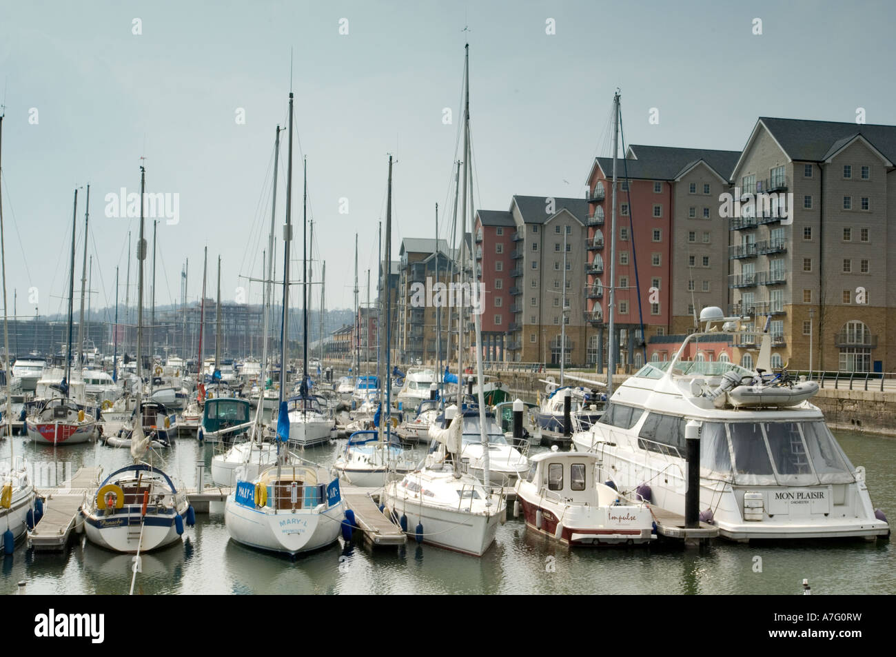 Portishead Harbour, Portishead Marina, North Somerset, Bristol Stock