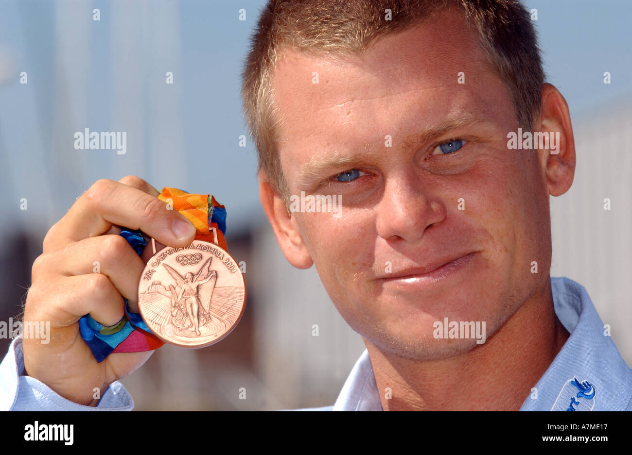 2004 Olympic Bronze medalist Chris Draper Stock Photo - 2004-olympic-bronze-medalist-chris-draper-A7ME17