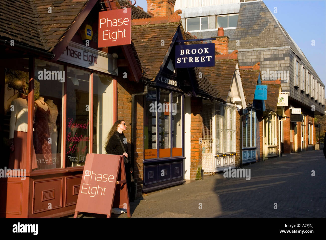 small independent shops in Eld Lane, Colchester , Essex, UK Stock Photo