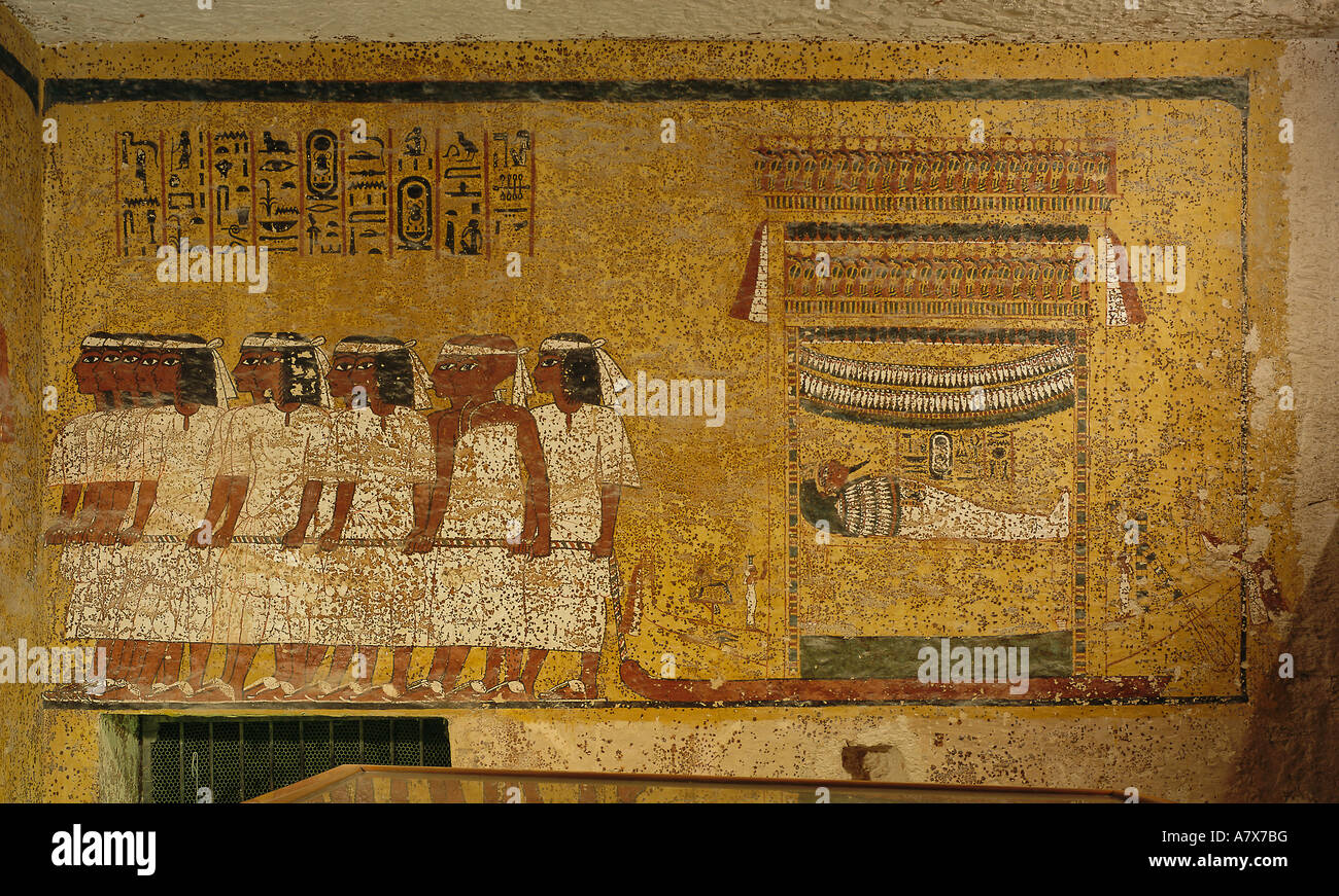 egypt-king-tut-tomb-wall-valley-of-the-kings-A7X7BG.jpg