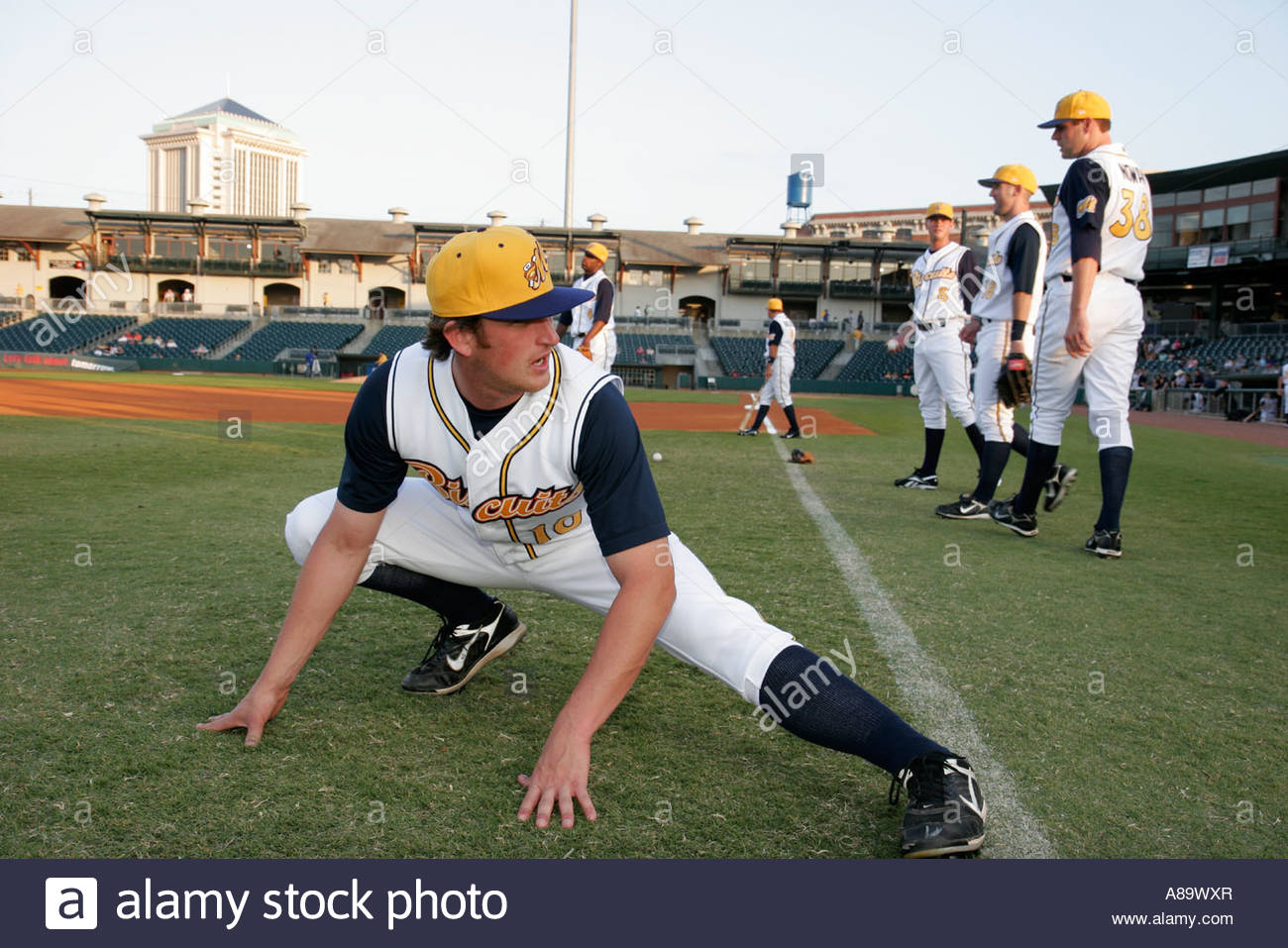 Montgomery Alabama Riverwalk Stadium Biscuit Baseball AA Minor League Stock Photo, Royalty Free