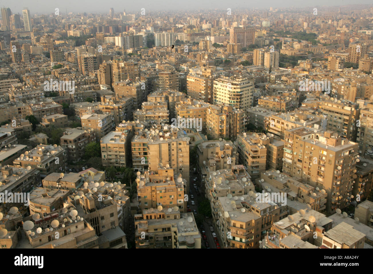 View of downtown Cairo in Egypt Stock Photo, Royalty Free Image
