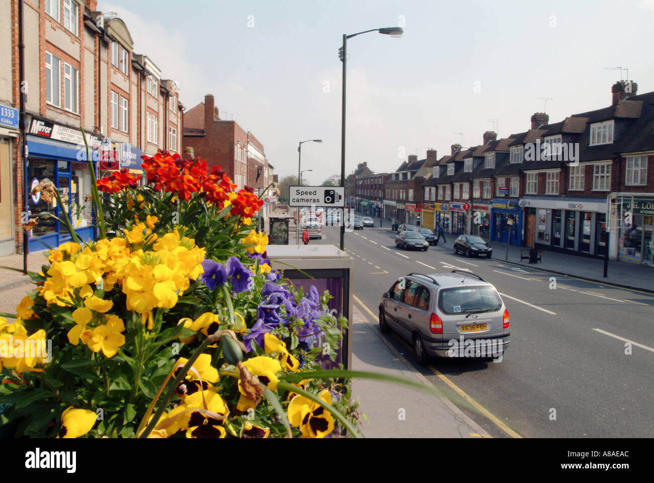 selsdon high street selsdon near croydon surrey shop shops parade Stock