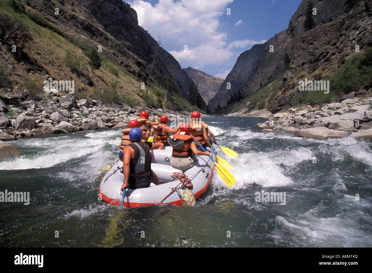 USA IDAHO Whitewater rafting on the Middle Fork of the Salmon River