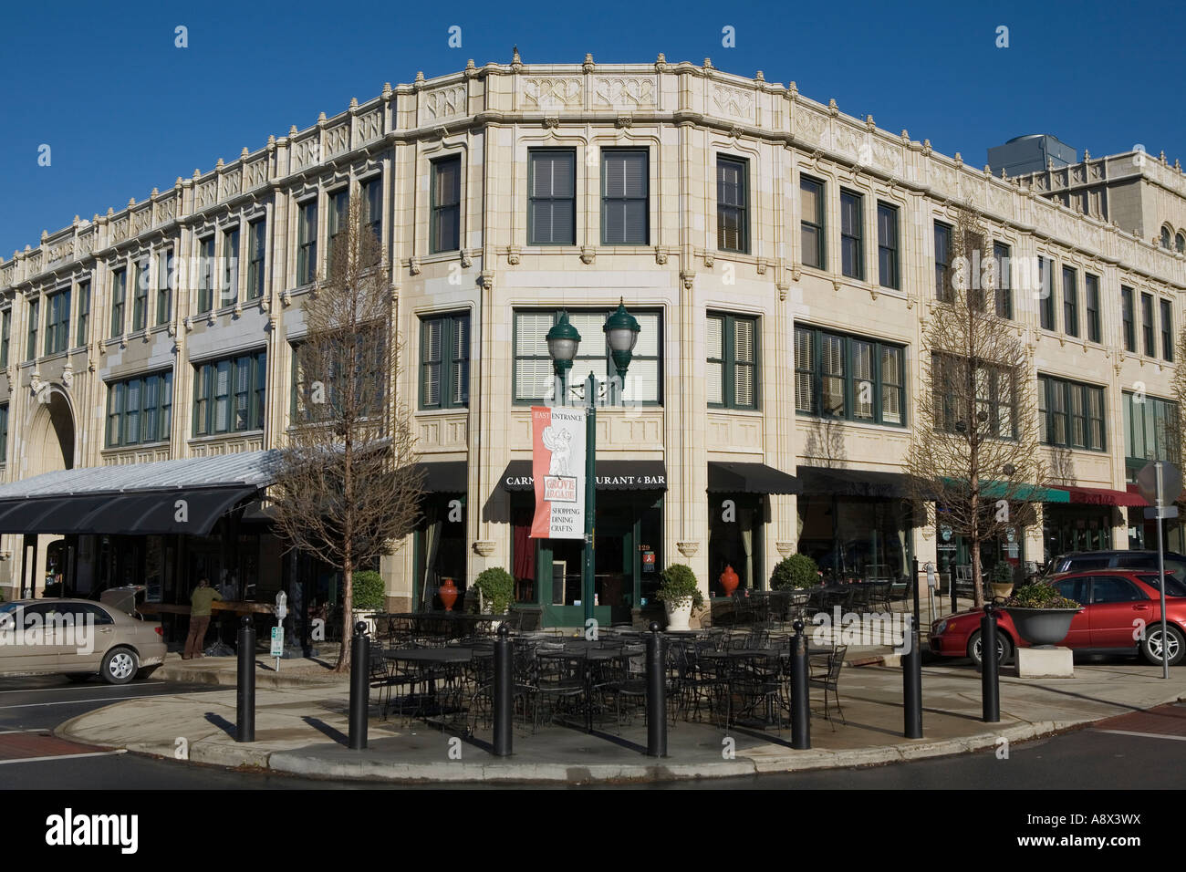 Grove Arcade Asheville North Carolina Stock Photo, Royalty Free Image