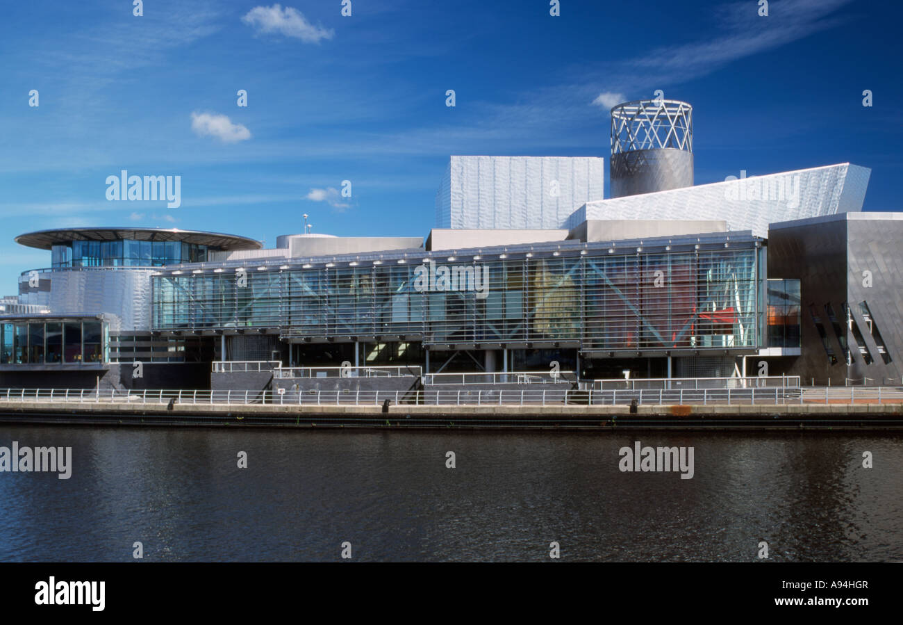 England. Manchester. Salford Quays. Lowry centre Stock Photo, Royalty