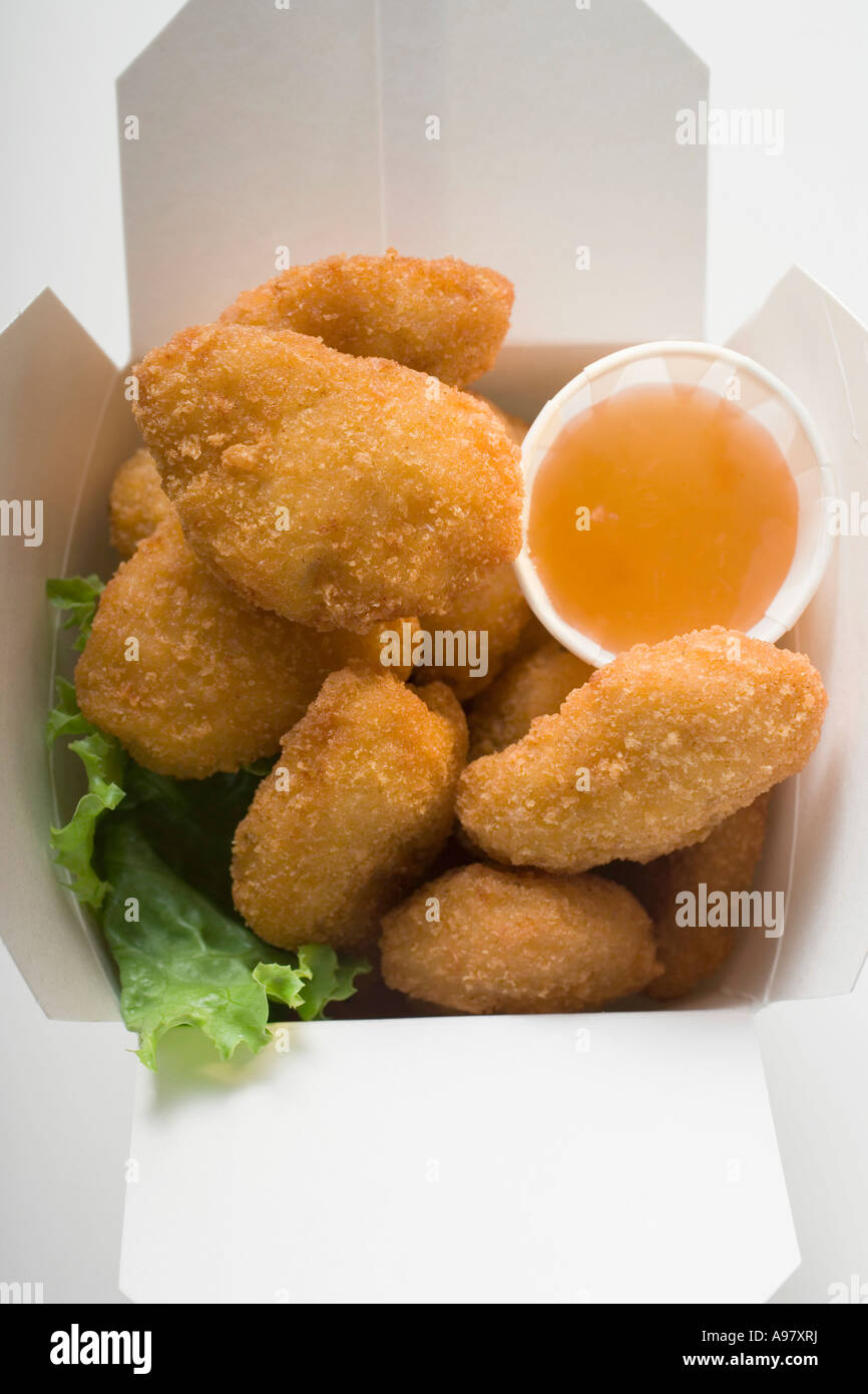 Chicken Nuggets with sweet and sour sauce to take away FoodCollection