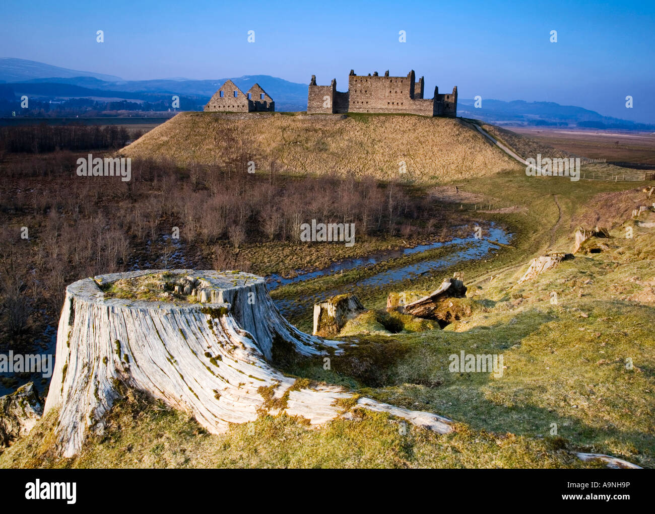 Ruthven Barracks Kingussie in the Cairngorm mountains Invernessshire
