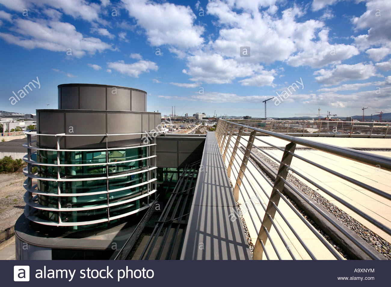 Modern Architecture Dublin modern office block one gateway dublin ireland rooftop view stock Modern Architecture Dublin modern office block one gateway dublin ireland rooftop view stock