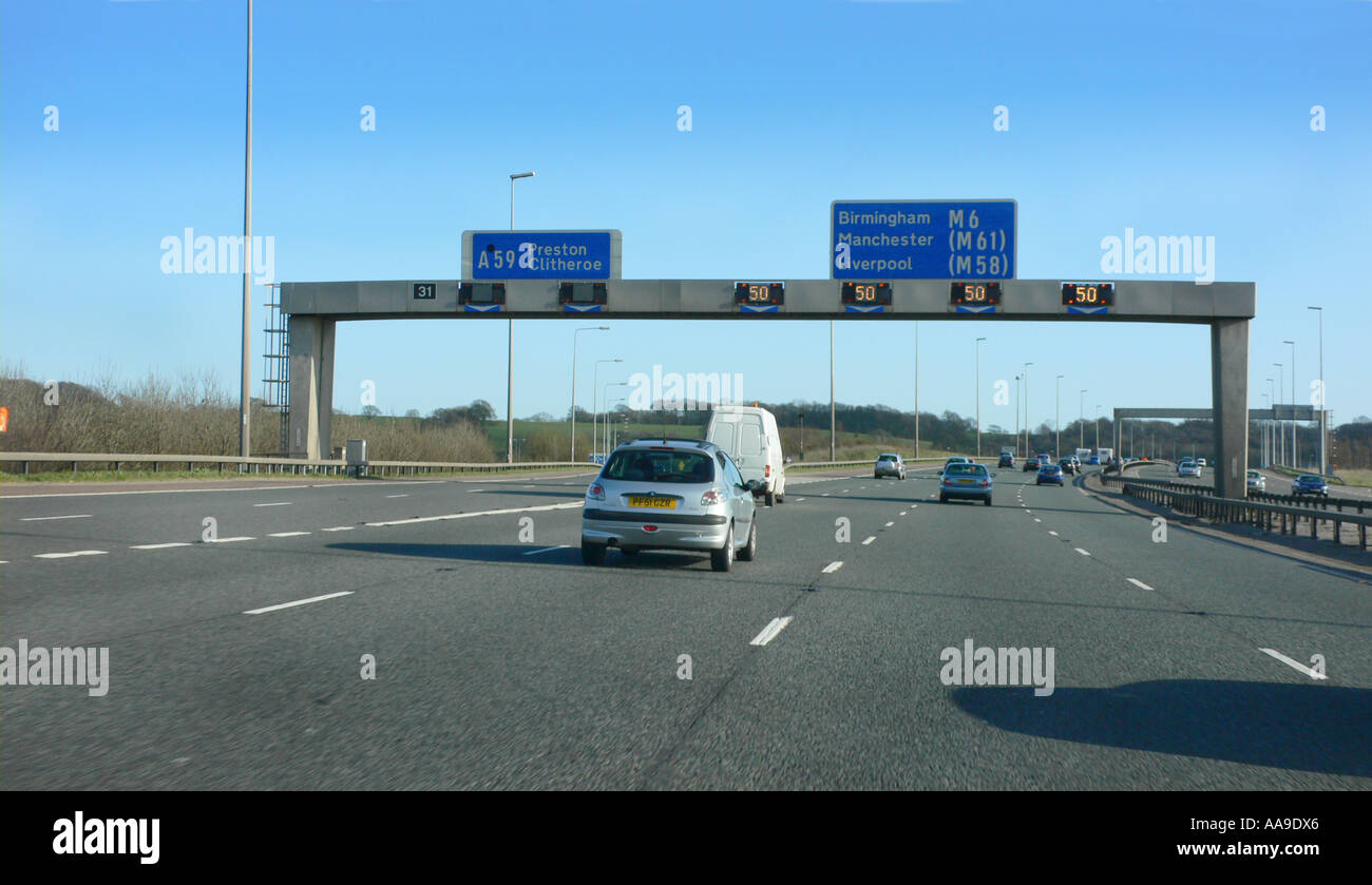 M6 Motorway At Junction 31 Southbound Stock Photo Royalty Free Image m6-motorway-at-junction-31-southbound-stock-photo-royalty-free-image