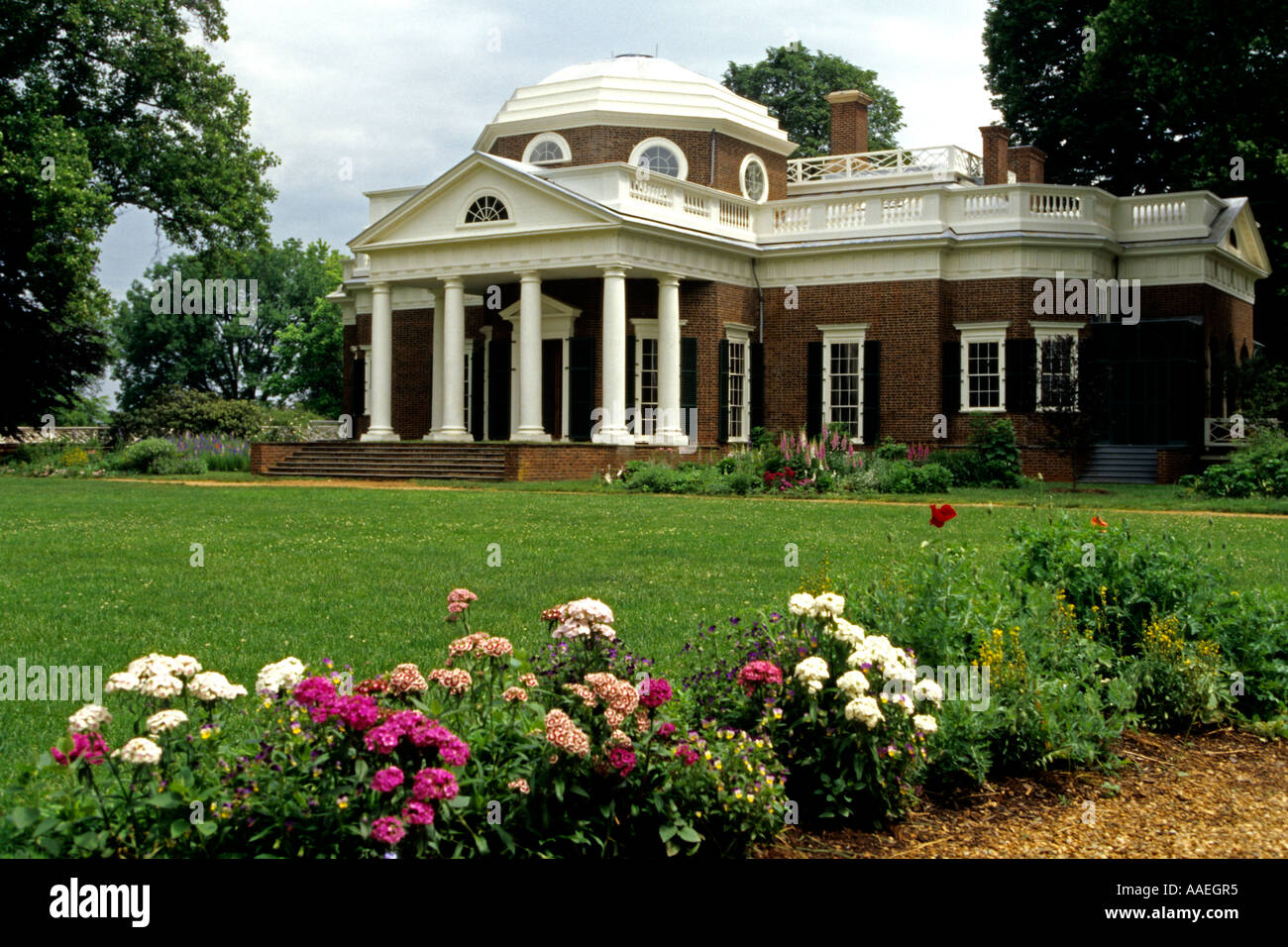 Monticello, Home Of Thomas Jefferson, Charlottesville, Virginia Stock ...