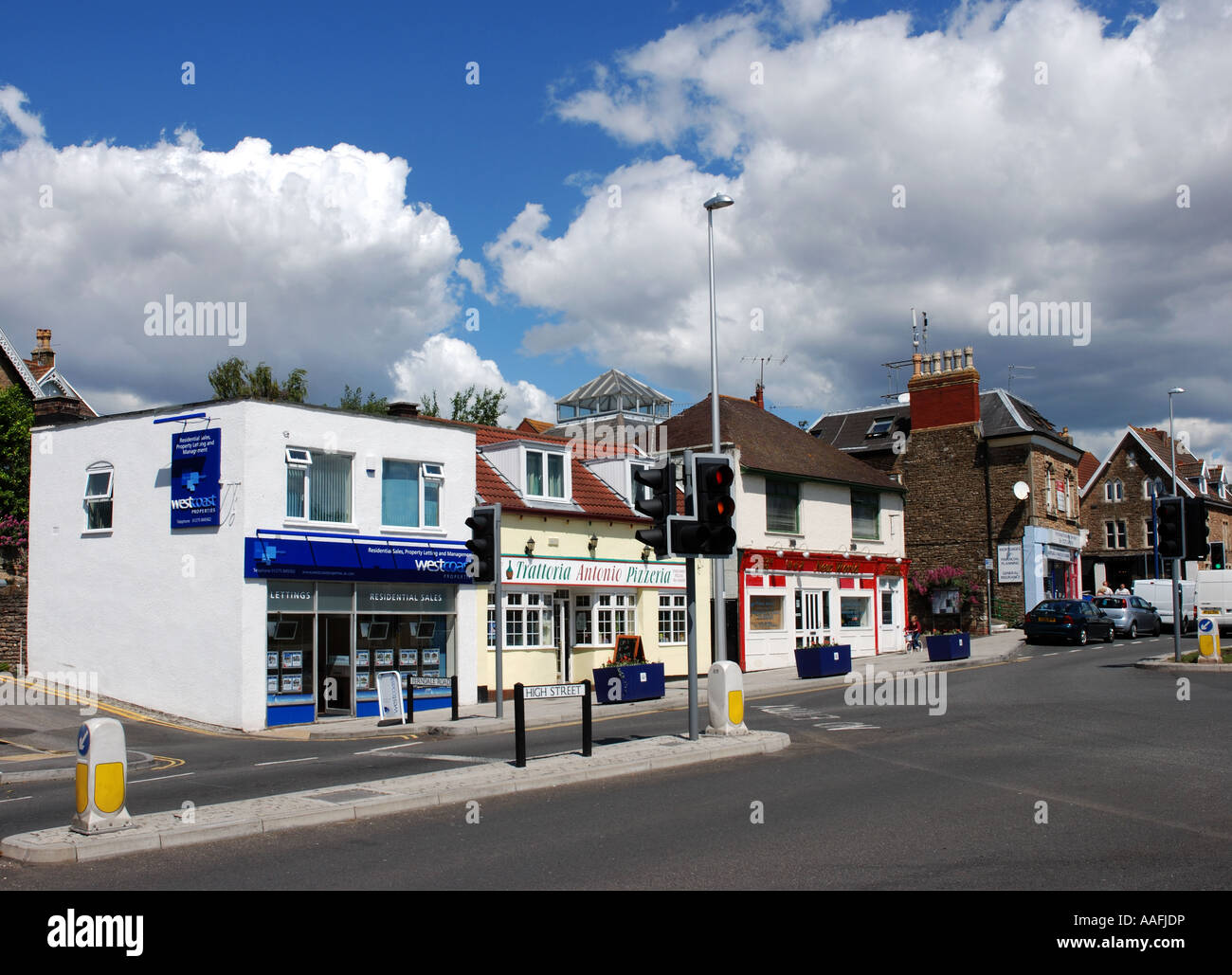 High Street, Portishead, Somerset, England, UK Stock Photo, Royalty