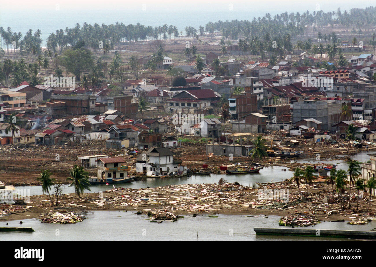 Tsunami Banda Aceh Sumatra Indonesia 2004 Stock Photo Royalty Free 