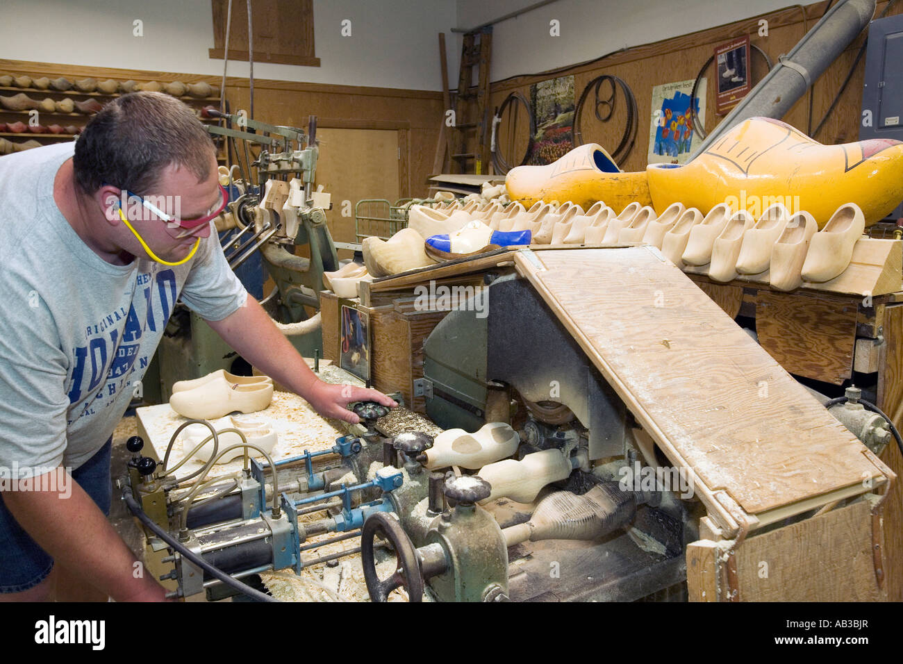 Wooden Shoe Production in Holland Michigan Stock Photo, Royalty Free Image 12764302 Alamy