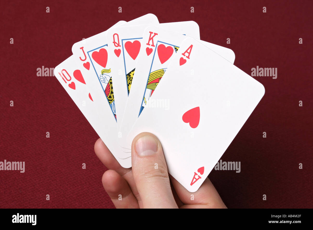Flush poker hand