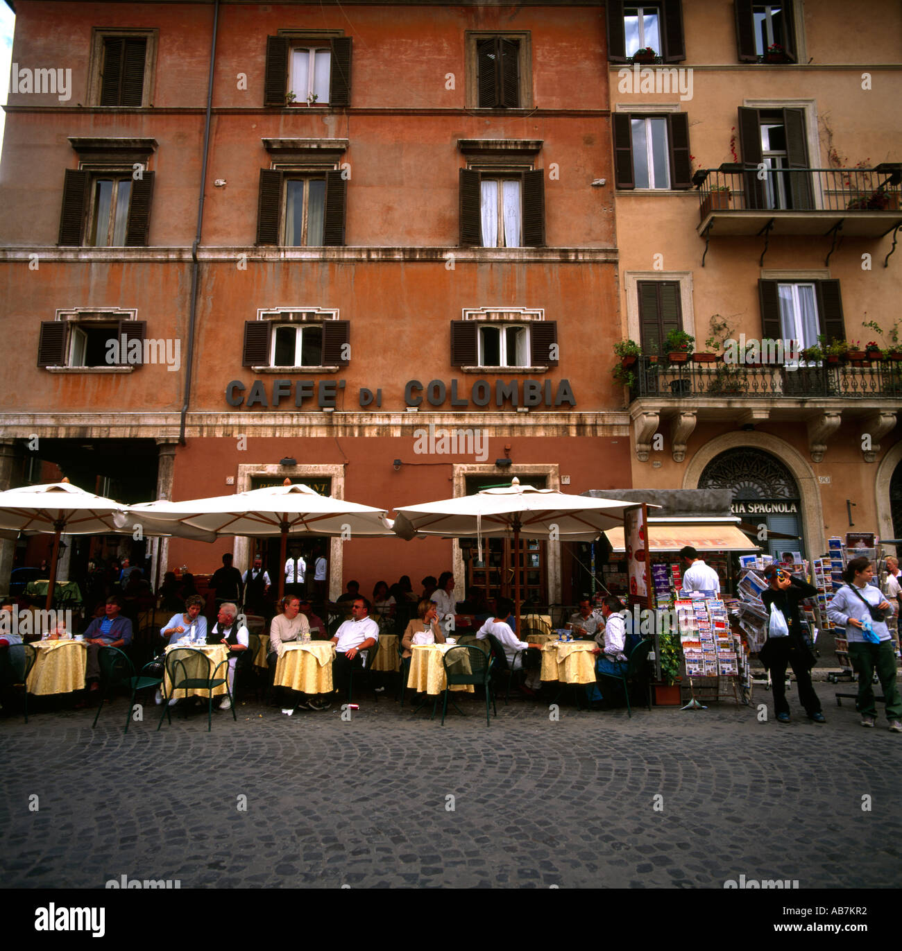 Rome Italy Piazza Navona Restaurants & Cafes Stock Photo, Royalty Free Image 7316913 Alamy
