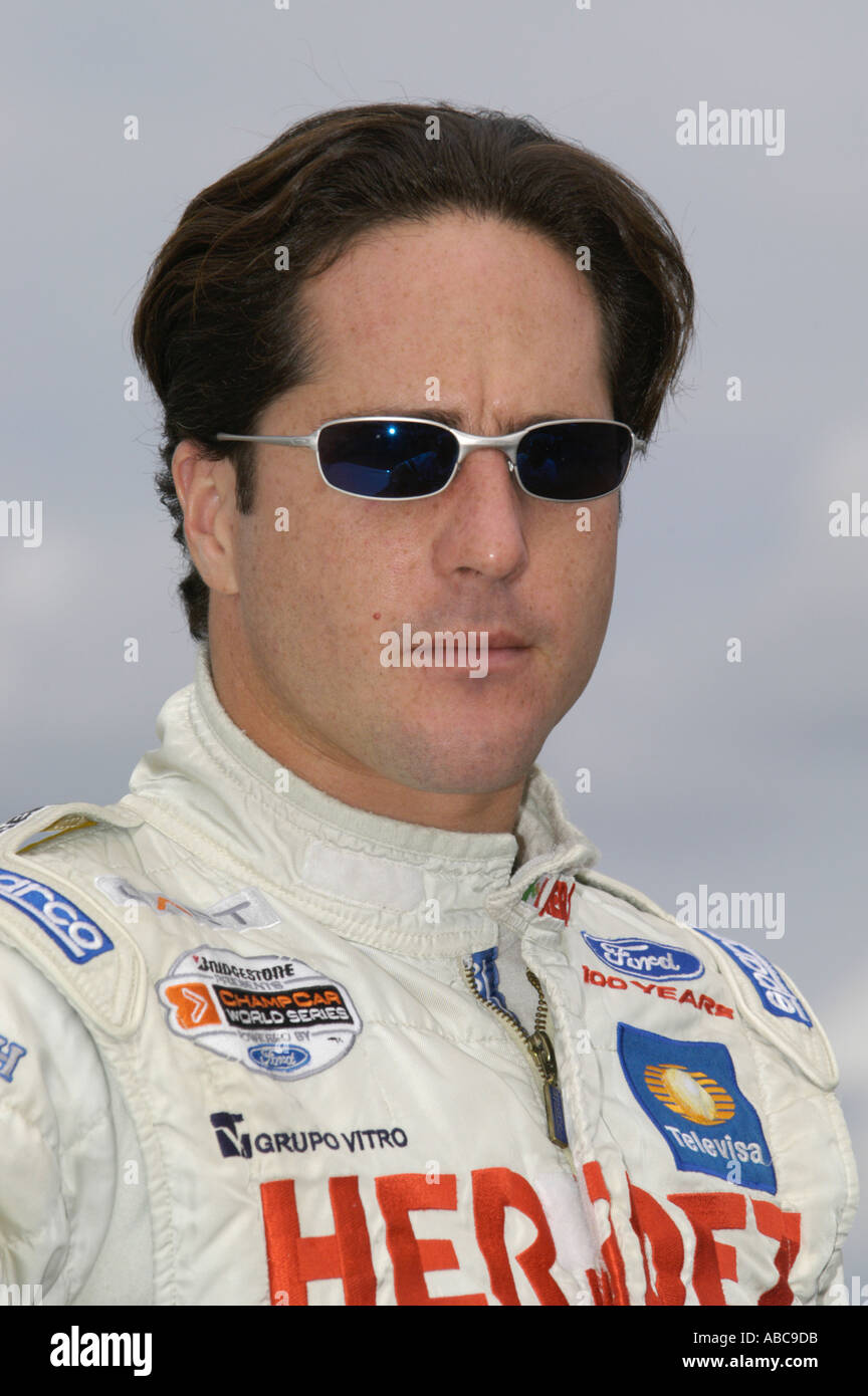 Herdez Competition driver Mario Dominguez at the Champ Car Grand Prix of Mid Ohio 2003 Stock - herdez-competition-driver-mario-dominguez-at-the-champ-car-grand-prix-ABC9DB