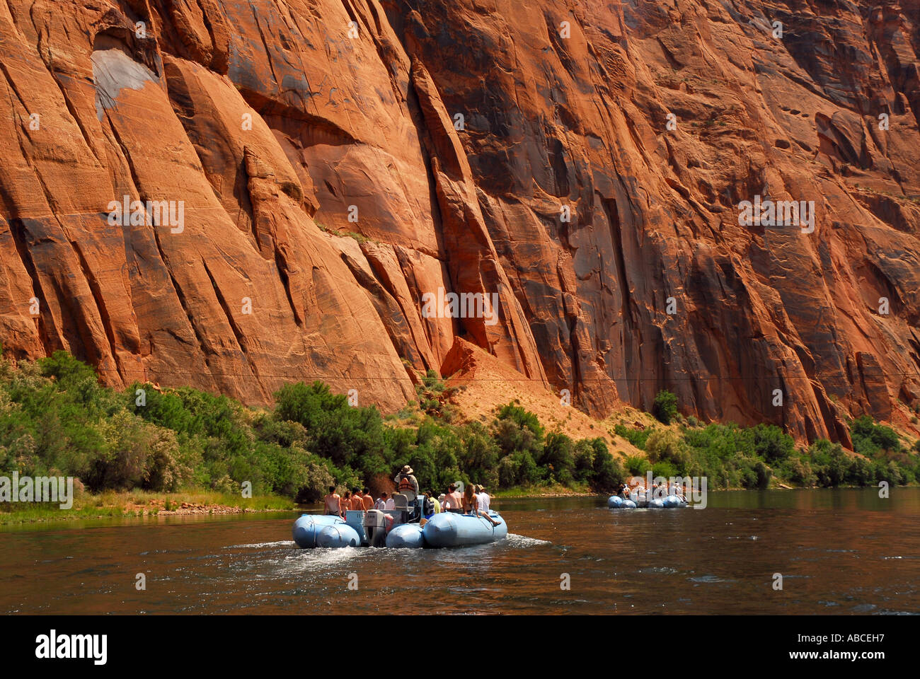 Arizona Glen Canyon white water rafts rafting Colorado River outdoor