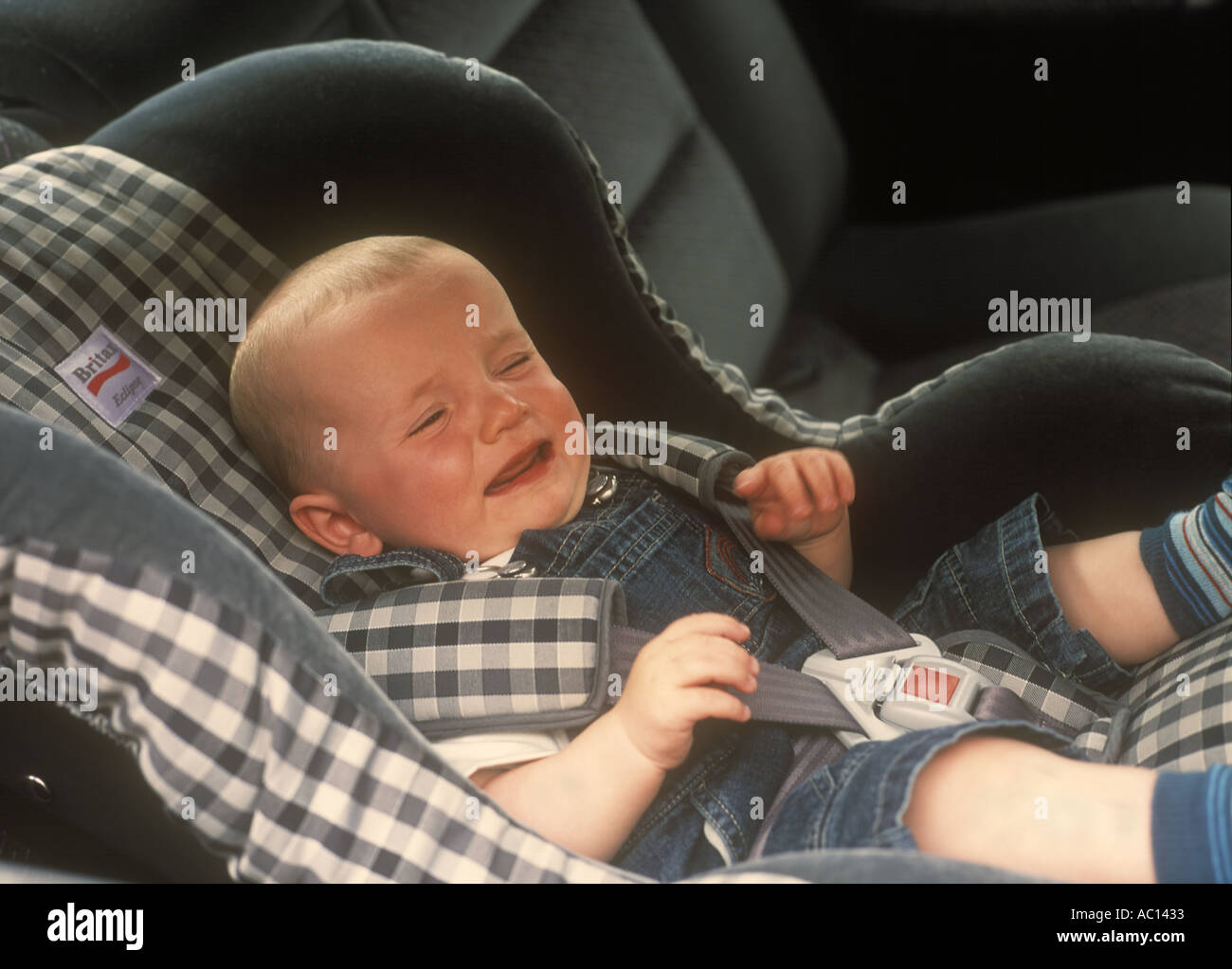 Baby in car seat crying Stock Photo, Royalty Free Image 791603 Alamy