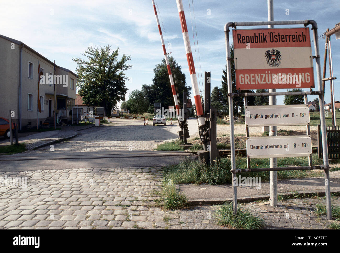 IRON CURTAIN AUSTRIAN CZECH BORDER AT GMUND 1989 The fall of Stock