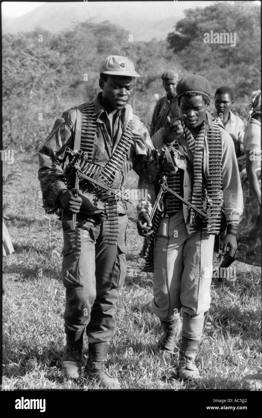 Fighters from Zanla Zimbabwe African National Liberation Army Stock
