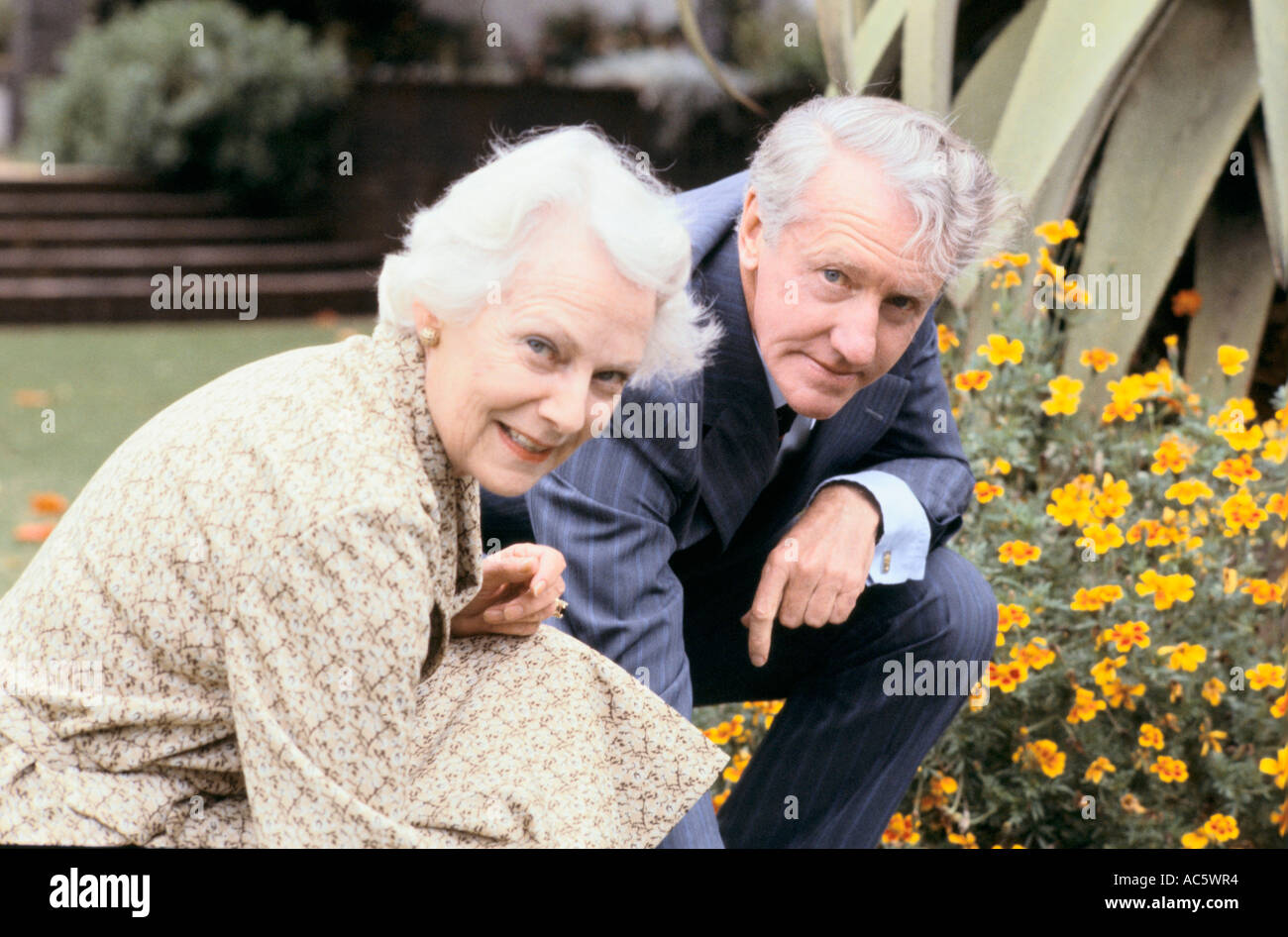 PRIME MINISTER OF RHODESIA IAN SMITH HIS WIFE SALISBURY Stock