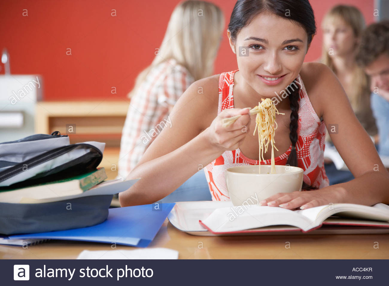 Cum On His Tongue Girl Eating Noodles