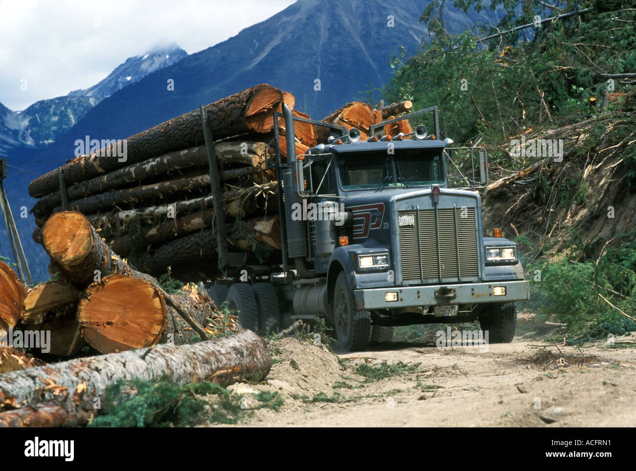 Logging Truck, BC., Canada Stock Photo 7511184 Alamy