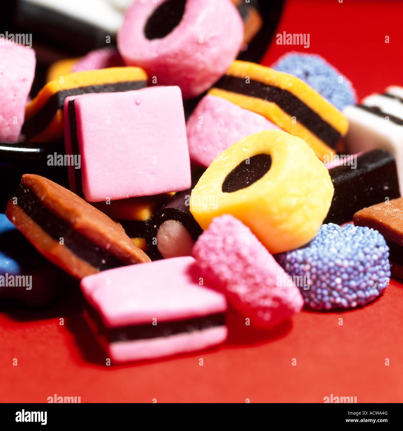 Liquorice Allsorts Sweets Stock Photo, Royalty Free Image 13234191 Alamy