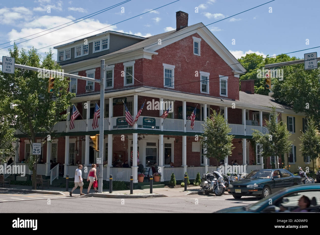 Dimmick Inn Milford Pennsylvania Stock Photo, Royalty Free Image