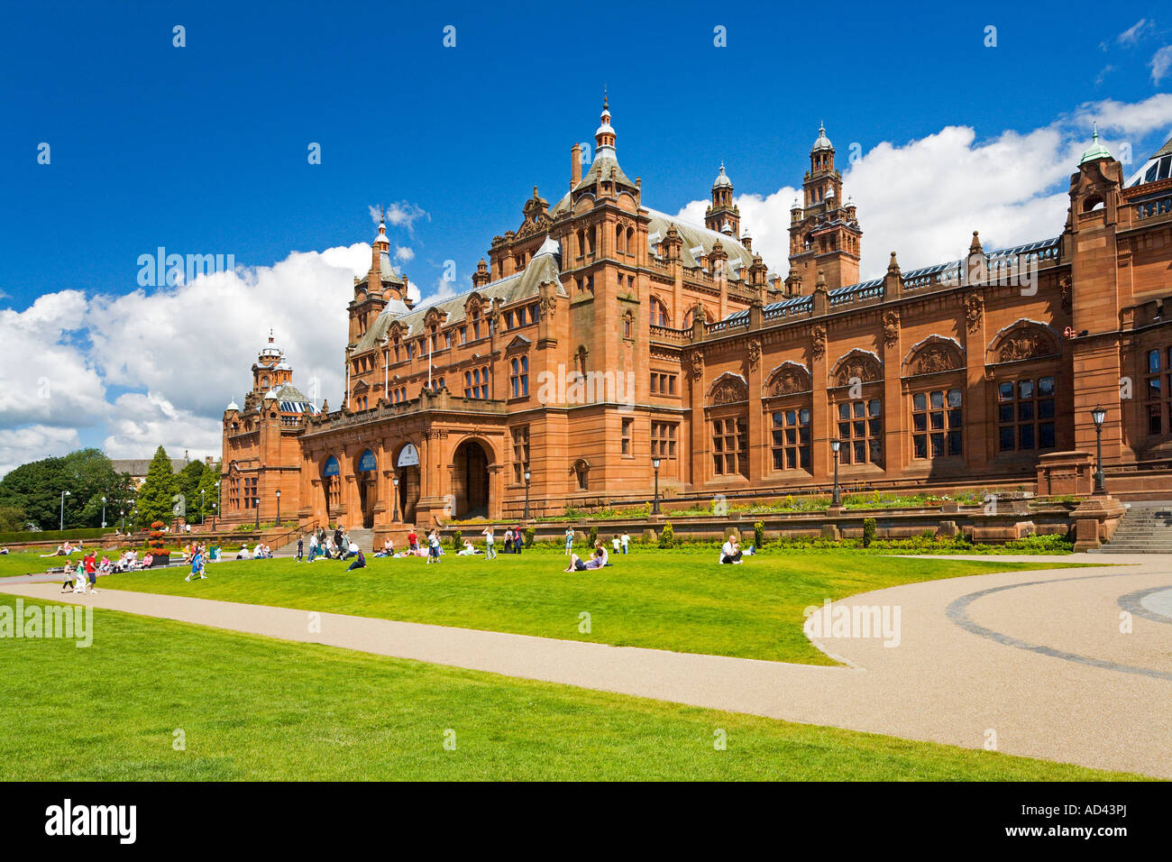 Kelvingrove Art Gallery and Museum in Kelvingrove Park Glasgow Stock