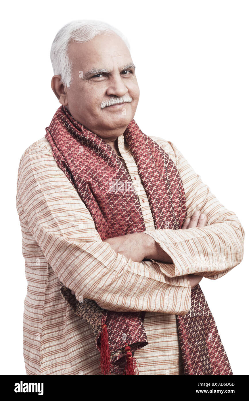 Portrait Of A Mature Man Standing With His Arms Crossed Stock Photo Alamy