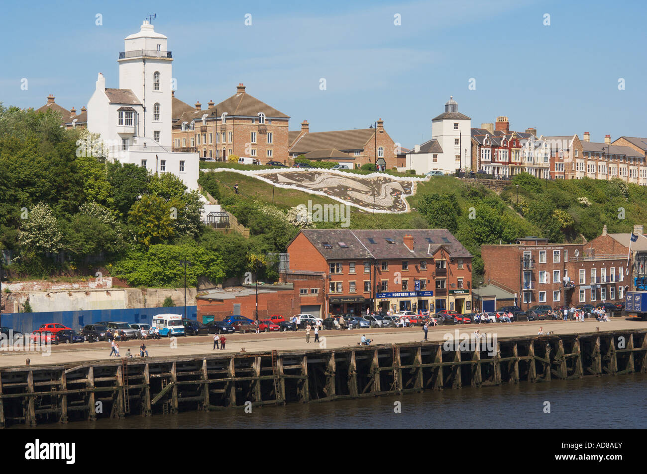 Seafront at North Shields Tyneside England Stock Photo, Royalty Free